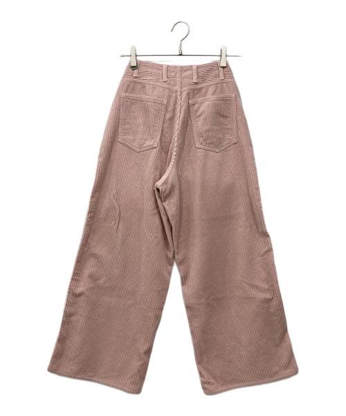 RED CARD（レッドカード）RED CARD (レッドカード) コーデュロイワイドパンツ ピンク サイズ:W24（61cm）の古着・服飾アイテム