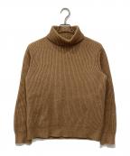 AURALEEオーラリー）の古着「キャメルヘアタートルネック リブニット セーター」｜ベージュ