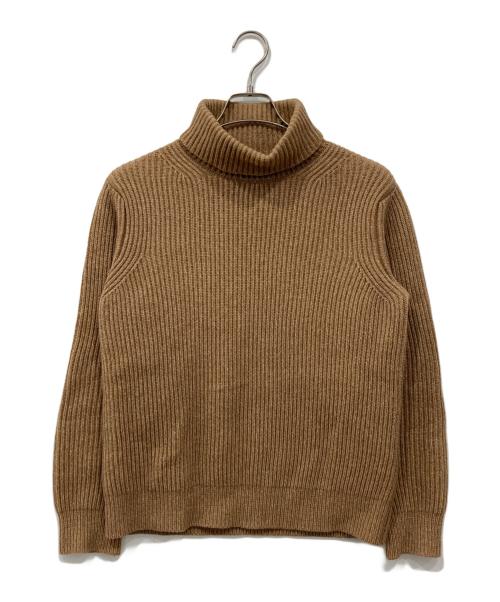 AURALEE（オーラリー）AURALEE (オーラリー) キャメルヘアタートルネック リブニット セーター ベージュ サイズ:3の古着・服飾アイテム