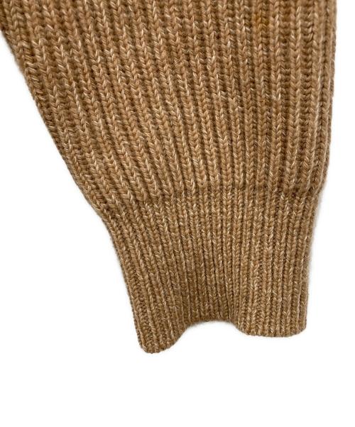 AURALEE（オーラリー）AURALEE (オーラリー) キャメルヘアタートルネック リブニット セーター ベージュ サイズ:3の古着・服飾アイテム