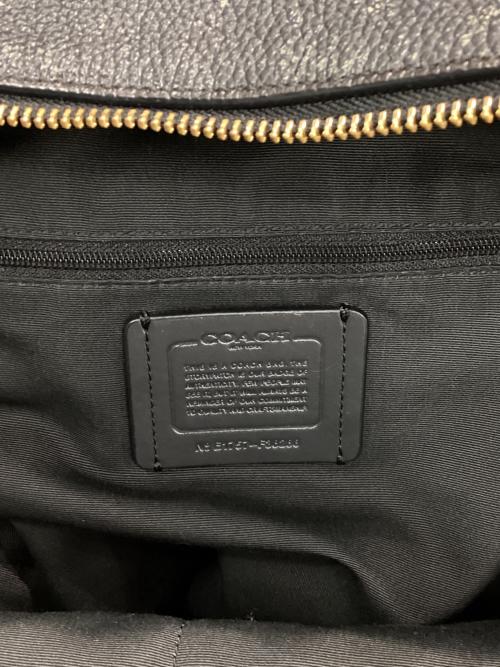 COACH（コーチ）COACH (コーチ) レザーリュック ブラックの古着・服飾アイテム