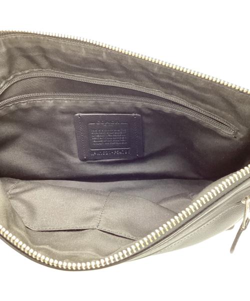 COACH（コーチ）COACH (コーチ) レザーショルダーバッグ ブラックの古着・服飾アイテム