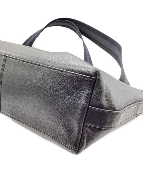 COACH（コーチ）COACH (コーチ) レザーショルダーバッグ ブラックの古着・服飾アイテム