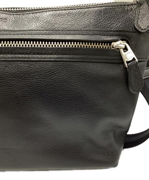 COACH（コーチ）COACH (コーチ) レザーショルダーバッグ ブラックの古着・服飾アイテム