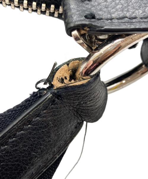 COACH（コーチ）COACH (コーチ) レザーショルダーバッグ ブラックの古着・服飾アイテム