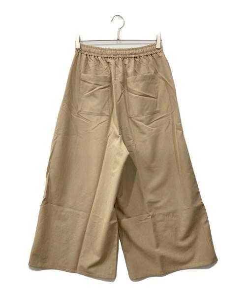 MIDIUMISOLID（ミディウミソリッド）MIDIUMISOLID (ミディウミソリッド) 刺繍ワイドパンツ ベージュ サイズ:38 未使用品の古着・服飾アイテム