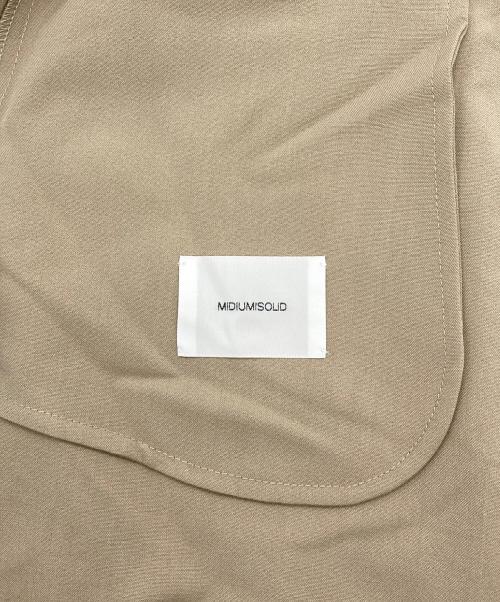 MIDIUMISOLID（ミディウミソリッド）MIDIUMISOLID (ミディウミソリッド) 刺繍ワイドパンツ ベージュ サイズ:38 未使用品の古着・服飾アイテム