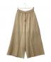 MIDIUMISOLID（ミディウミソリッド）の古着「刺繍ワイドパンツ」｜ベージュ
