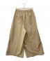 MIDIUMISOLID (ミディウミソリッド) 刺繍ワイドパンツ ベージュ サイズ:38 未使用品：5000円