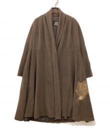 伊太利屋（イタリヤ）の古着「アンゴラ混コート」｜ブラウン