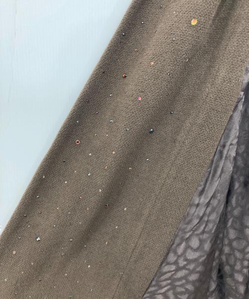 伊太利屋（イタリヤ）伊太利屋 (イタリヤ) アンゴラ混コート ブラウン サイズ:FREEの古着・服飾アイテム