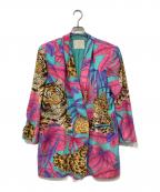 伊太利屋イタリヤ）の古着「アニマル柄コート」｜マルチカラー