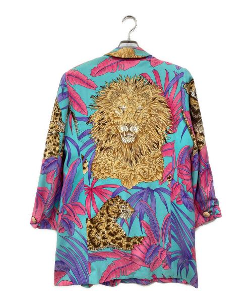 伊太利屋（イタリヤ）伊太利屋 (イタリヤ) アニマル柄コート マルチカラー サイズ:15の古着・服飾アイテム