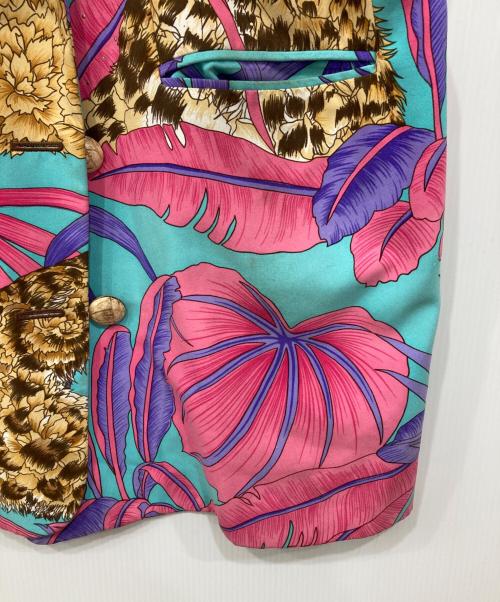 伊太利屋（イタリヤ）伊太利屋 (イタリヤ) アニマル柄コート マルチカラー サイズ:15の古着・服飾アイテム