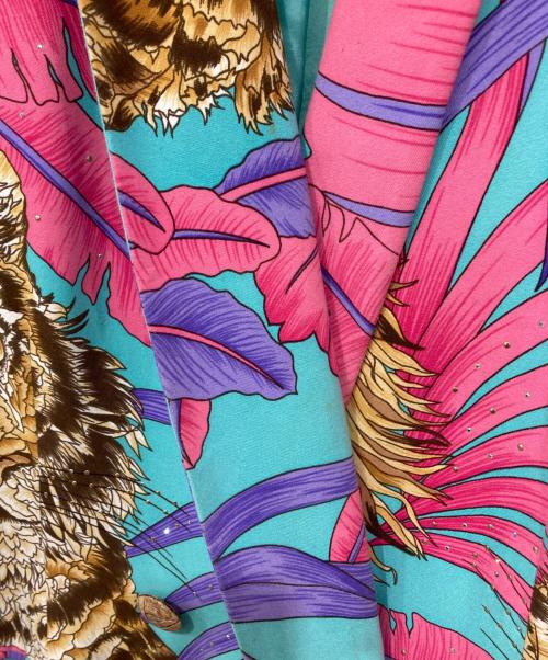 伊太利屋（イタリヤ）伊太利屋 (イタリヤ) アニマル柄コート マルチカラー サイズ:15の古着・服飾アイテム