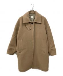 TEN-TO（テント）の古着「2WAYカラー オーバーシルエットウールコート」｜ベージュ