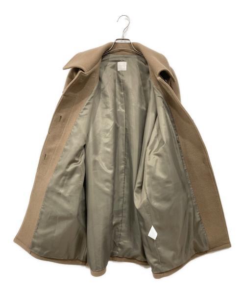 TEN-TO（テント）TEN-TO (テント) 2WAYカラー オーバーシルエットウールコート ベージュ サイズ:FREEの古着・服飾アイテム