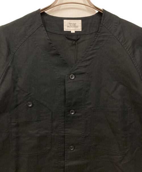THE CRIMIE（ザ クライミー）THE CRIMIE (ザ クライミー) リネンワークシャツ ブラック サイズ:L 未使用品の古着・服飾アイテム