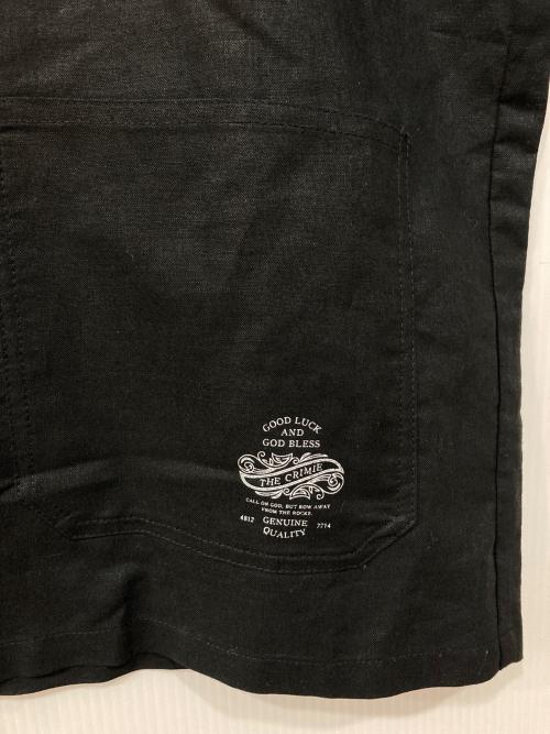 THE CRIMIE（ザ クライミー）THE CRIMIE (ザ クライミー) リネンワークシャツ ブラック サイズ:L 未使用品の古着・服飾アイテム