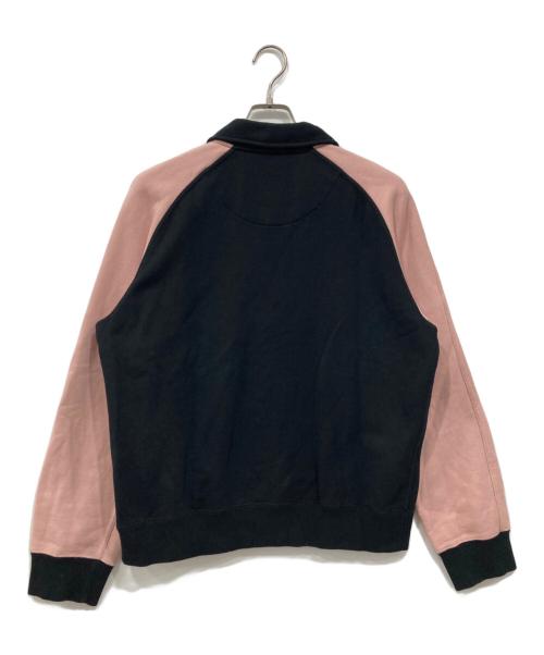 Vivienne Westwood man（ヴィヴィアン ウェストウッド マン）Vivienne Westwood man (ヴィヴィアン ウェストウッド マン) オーブ刺繍ボマージャケット ブラック×ピンク サイズ:44の古着・服飾アイテム