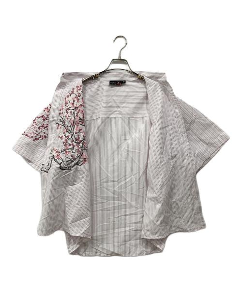 derschutze（デルシュッツ）derschutze (デルシュッツ) ストライプシャツ ピンク サイズ:Mの古着・服飾アイテム