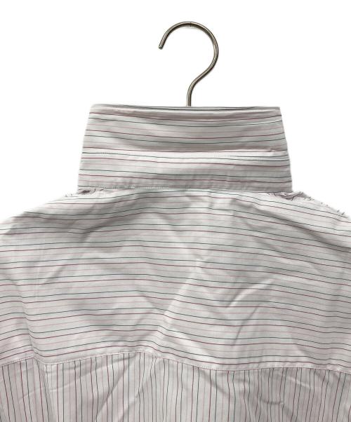 derschutze（デルシュッツ）derschutze (デルシュッツ) ストライプシャツ ピンク サイズ:Mの古着・服飾アイテム
