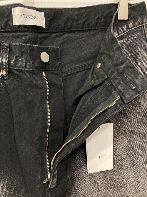 OPENING CEREMONY（オープニングセレモニー）OPENING CEREMONY (オープニングセレモニー) グラデーションブリーチハイエンド加工ワイドデニムパンツ ブラック サイズ:L 未使用品の古着・服飾アイテム