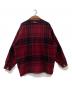 NAUTICA (ノーティカ) 襟レザーウールチェックジャケット レッド サイズ:L：6000円