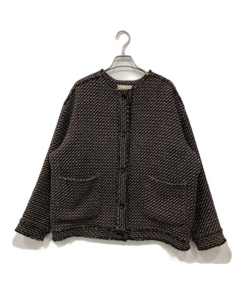 JOURNAL STANDARD relume（ジャーナルスタンダード レリューム）JOURNAL STANDARD relume (ジャーナルスタンダード レリューム) コットンツイードジャケット ブラック サイズ:Freeの古着・服飾アイテム