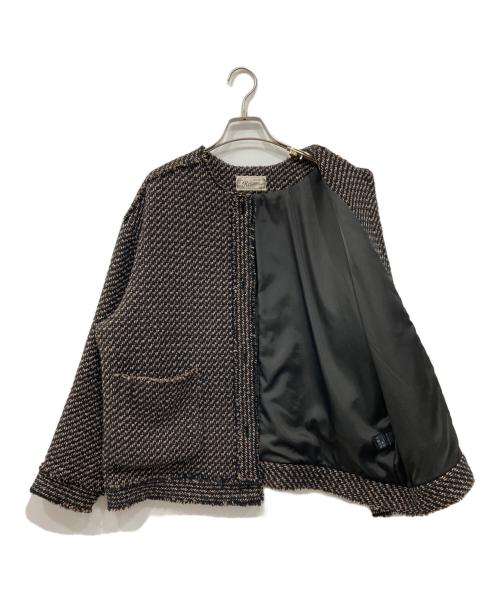 JOURNAL STANDARD relume（ジャーナルスタンダード レリューム）JOURNAL STANDARD relume (ジャーナルスタンダード レリューム) コットンツイードジャケット ブラック サイズ:Freeの古着・服飾アイテム