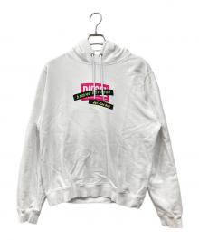 DIESEL（ディーゼル）の古着「プルオーバーパーカー」｜ホワイト