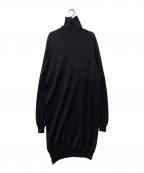 GROUND Yグラウンドワイ）の古着「ニットワンピース」｜ブラック