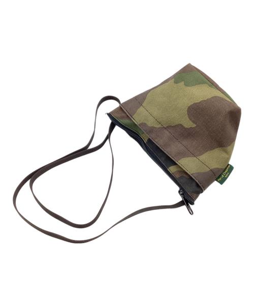 Herve Chapelier（エルベシャプリエ）Herve Chapelier (エルベシャプリエ) カモ柄ミニショルダーバッグ カーキの古着・服飾アイテム