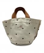 LUDLOWラドロー）の古着「キャンバスハンドバッグ」｜アイボリー