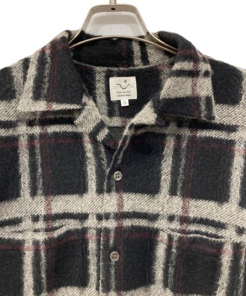 the conspires（ザ コンスパイアーズ）the conspires (ザ コンスパイアーズ) アルパカ混チェックシャツ ブラック サイズ:Sの古着・服飾アイテム
