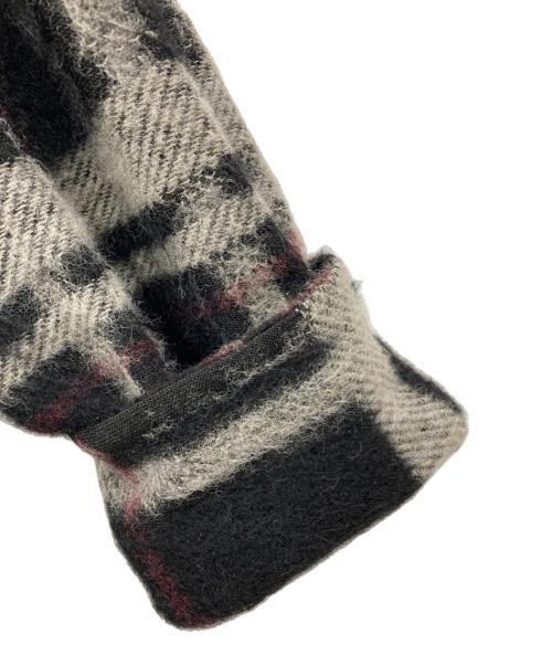 the conspires（ザ コンスパイアーズ）the conspires (ザ コンスパイアーズ) アルパカ混チェックシャツ ブラック サイズ:Sの古着・服飾アイテム