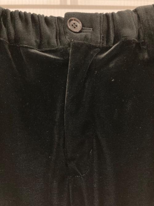 lomrof（ラムロフ）lomrof (ラムロフ) ベロアパンツ ブラック サイズ:FREEの古着・服飾アイテム