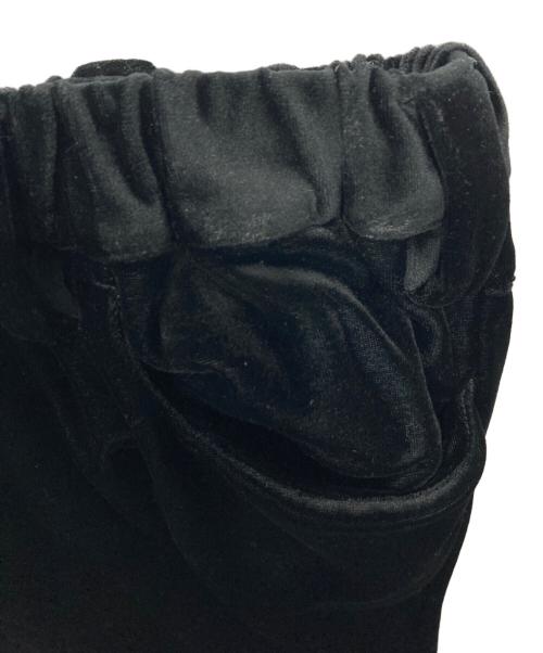 lomrof（ラムロフ）lomrof (ラムロフ) ベロアパンツ ブラック サイズ:FREEの古着・服飾アイテム