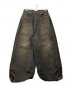 refomedリフォメッド）の古着「FRESH MAN DENIM WIDE PANTS / フレッシュマンデニムワイドパンツ」｜グレー