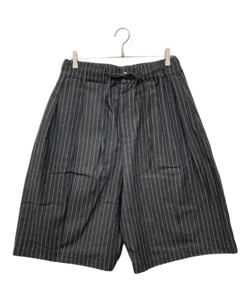 6cRAyon（シックスクレヨン）6cRAyon (シックスクレヨン) ワイドレッグショーツ グレー サイズ:Lの古着・服飾アイテム
