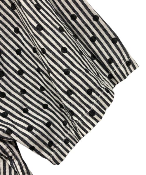 stussy（ステューシー）stussy (ステューシー) ストライプシャツ ブラック×ホワイト サイズ:Mの古着・服飾アイテム