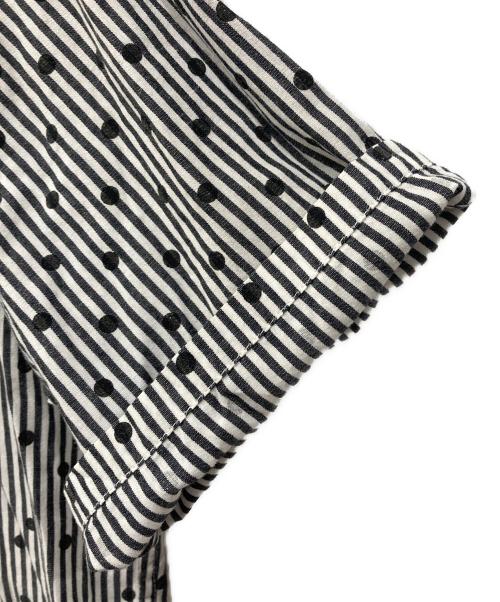 stussy（ステューシー）stussy (ステューシー) ストライプシャツ ブラック×ホワイト サイズ:Mの古着・服飾アイテム