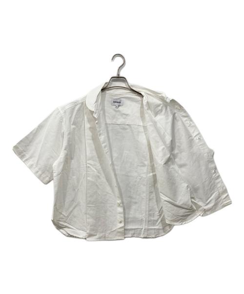 6cRAyon（シックスクレヨン）6cRAyon (シックスクレヨン) ラウンドカラーシャツ ホワイト サイズ:Mの古着・服飾アイテム