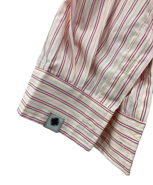 NOS COULEURS（ノ クールール）NOS COULEURS (ノ クールール) ストライプシャツ ピンク サイズ:1の古着・服飾アイテム