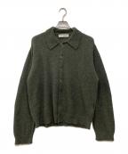 OUR LEGACYアワーレガシー）の古着「イブニングポロニットカーディガン」｜グレー