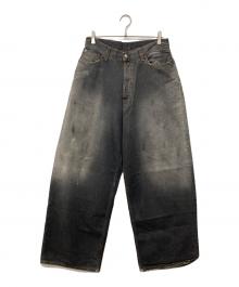 Acne studios（アクネ ストゥディオス）の古着「スーパーバギーフィットジーンズ」｜ブラック