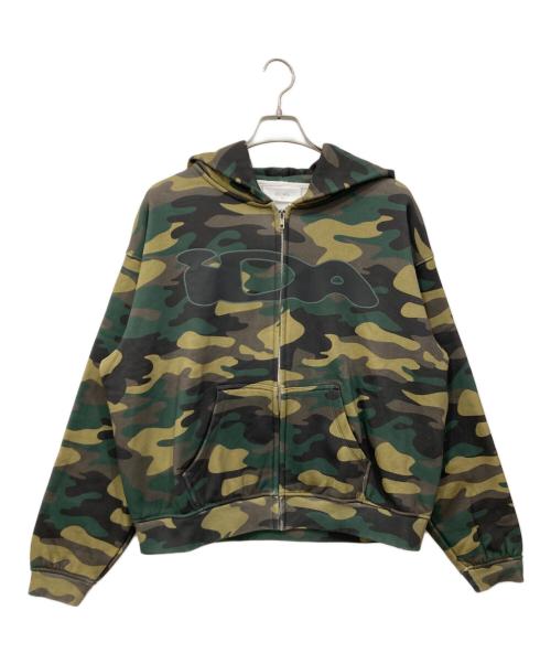 ida sply（アイディーエー サプライ）ida sply (アイディーエー サプライ) カモ柄ジップパーカー ベージュ×カーキ サイズ:Mの古着・服飾アイテム