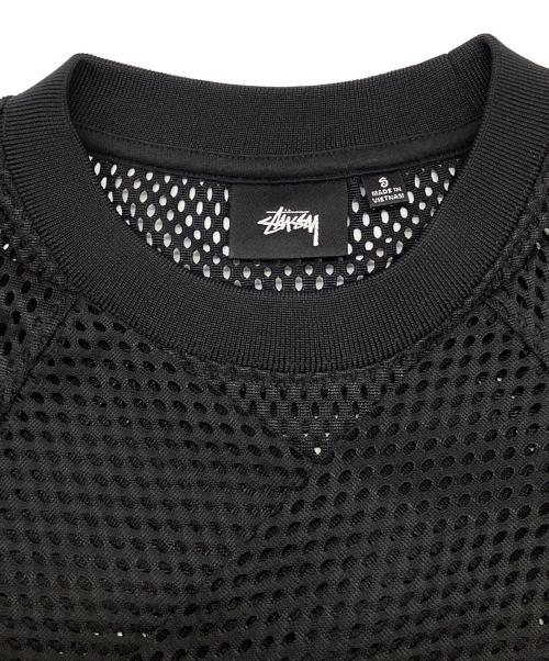 stussy（ステューシー）stussy (ステューシー) メッシュTシャツ ブラック サイズ:Sの古着・服飾アイテム