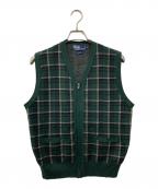 POLO RALPH LAURENポロ・ラルフローレン）の古着「ジップニットベスト」｜グリーン