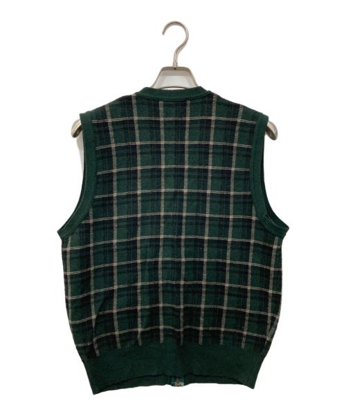 POLO RALPH LAUREN（ポロ・ラルフローレン）POLO RALPH LAUREN (ポロ・ラルフローレン) ジップニットベスト グリーン サイズ:Mの古着・服飾アイテム